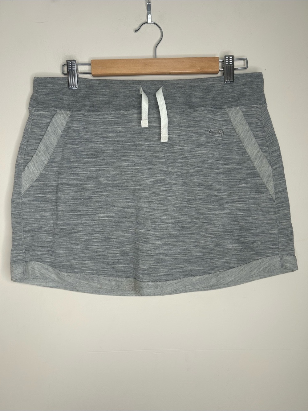 Icebreaker Merino Wool Skirt Size M Heather Gray